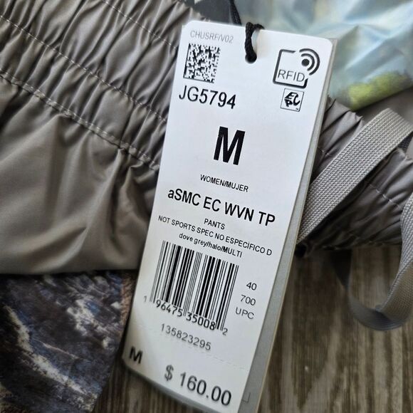 Adidas by Stella McCartney Earth Collage Woven Track Pants Women's Medium M Grey - Picture 15 of 16